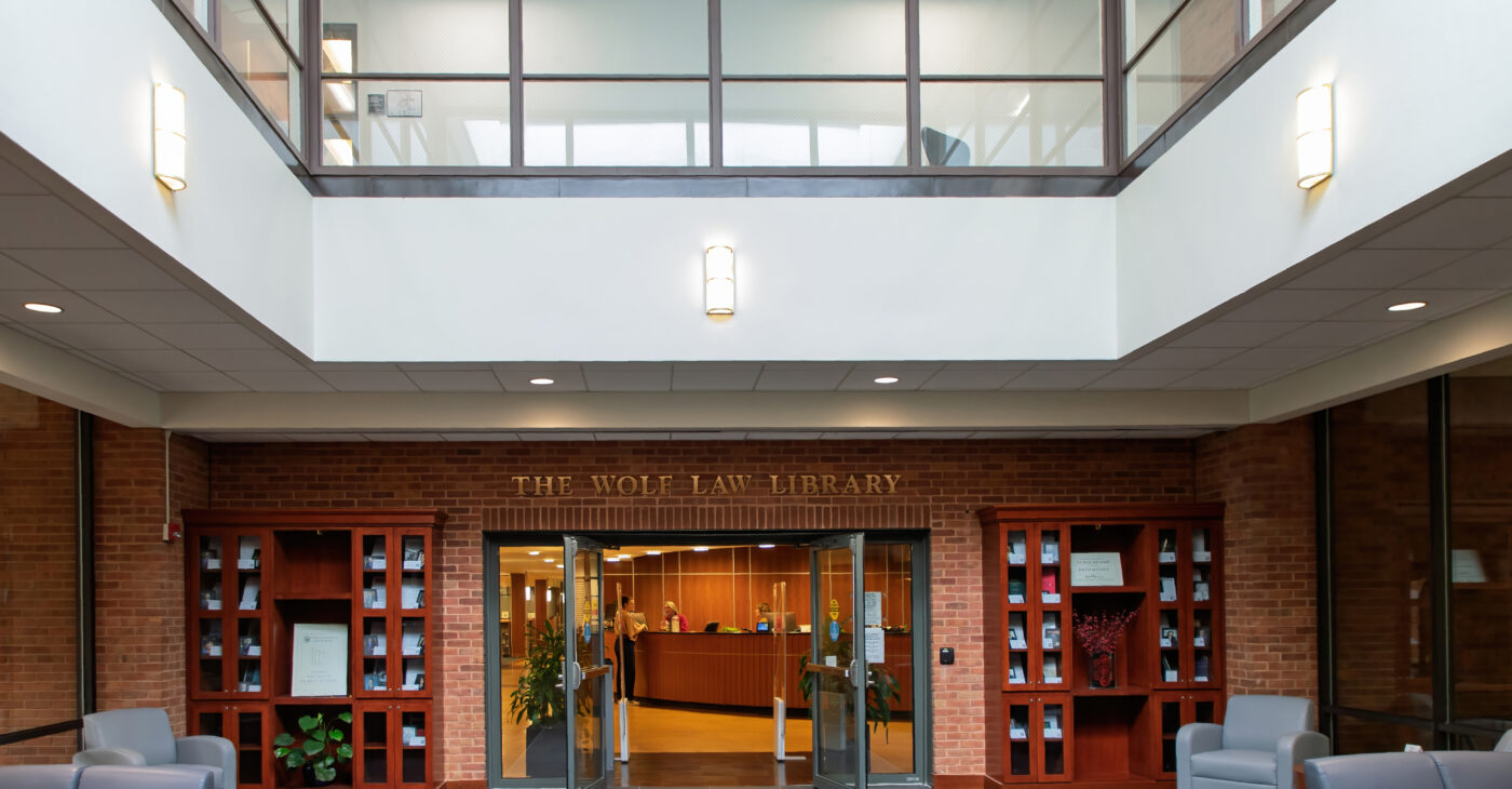 Atrium of a large library